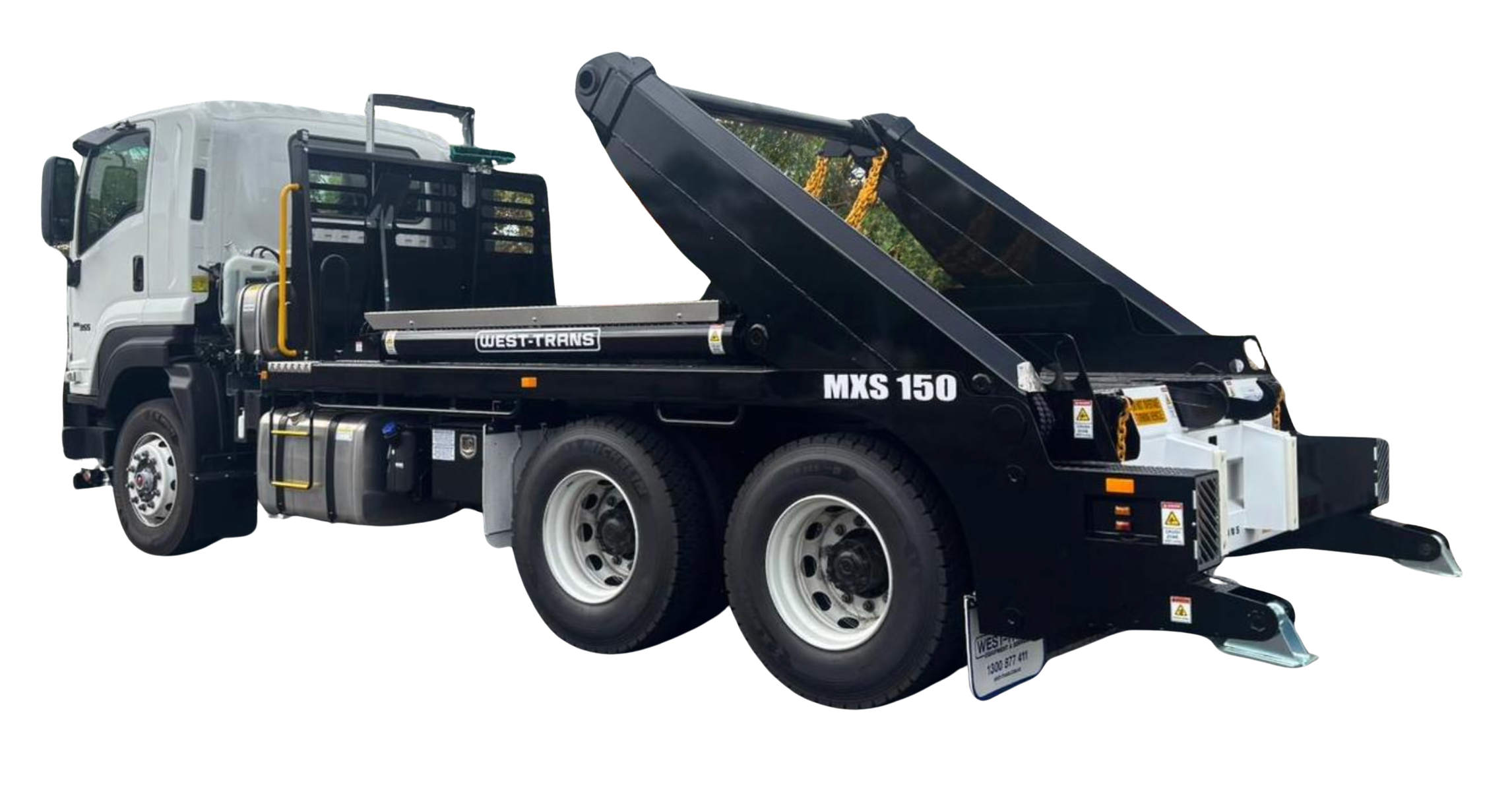 Rear load loader lift hire rent rental